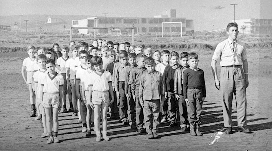 Estudantes no fim da década de 50.
